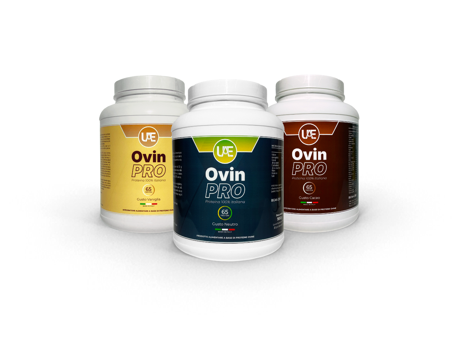 Ovin Pro Vaniglia, Neutro e Cacao